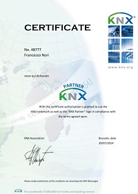 NGSICUREZZA.COM Certificazione Konnex